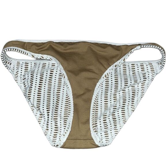 Bar III Crochet Longline Halter & Bikini Bottoms Set - Picture 9 of 11